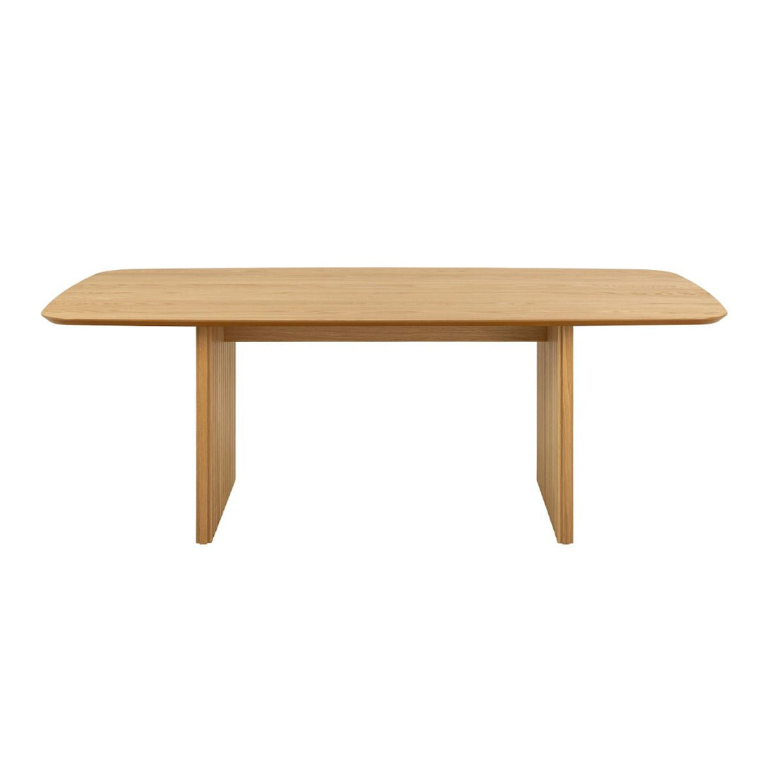 Wooden Dining Table for 6 People 220cm Wide Rectangular - Christo