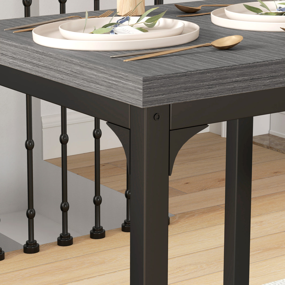 Wooden Dining Table 60cm Wide Square With 2 Chairs - Velmora