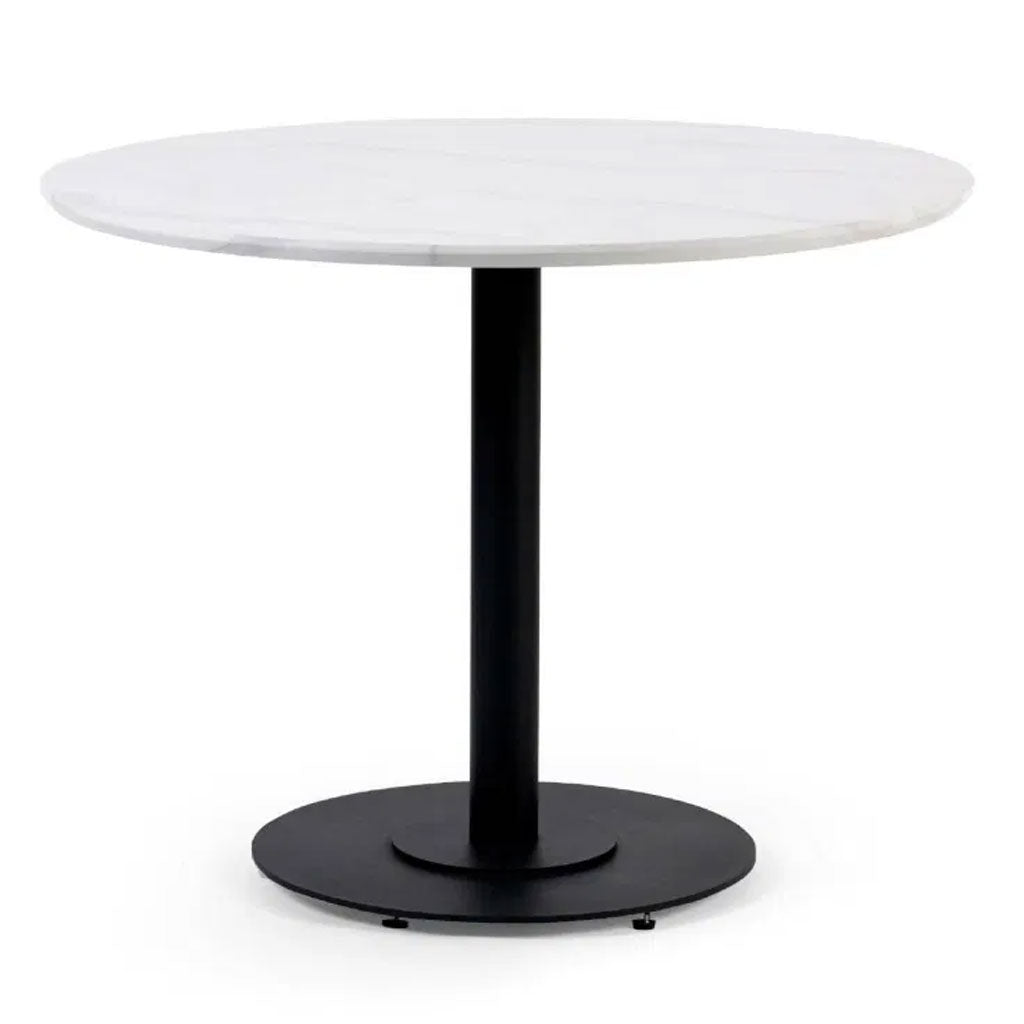 Wooden Dining Table 80cm Wide for 4 People Round - Luca