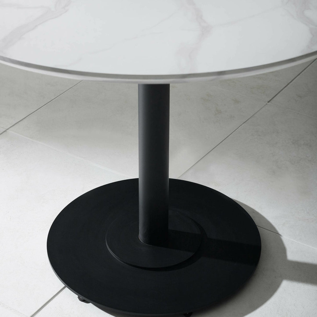 Wooden Dining Table 80cm Wide for 4 People Round - Luca
