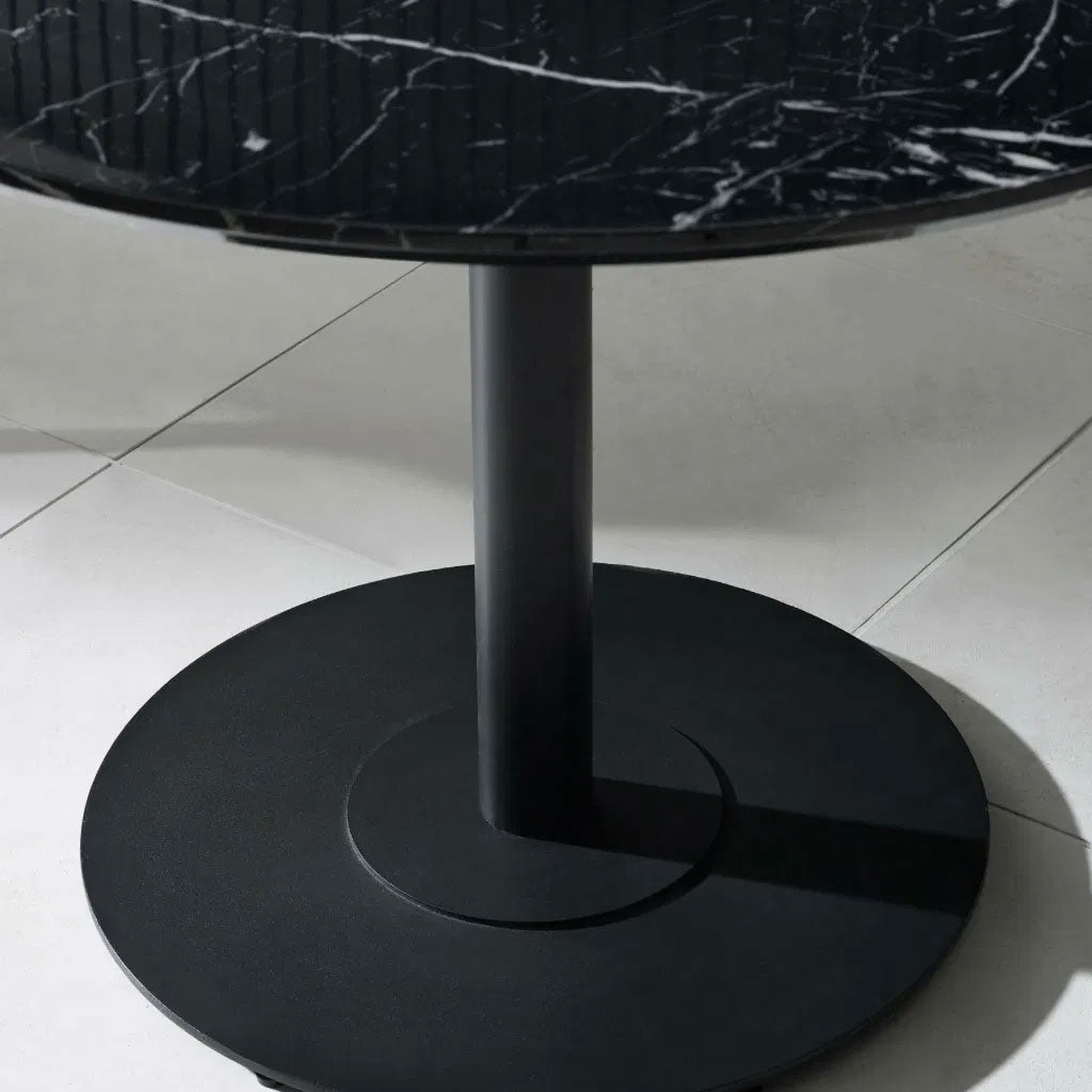 Wooden Dining Table 80cm Wide for 4 People Round - Luca