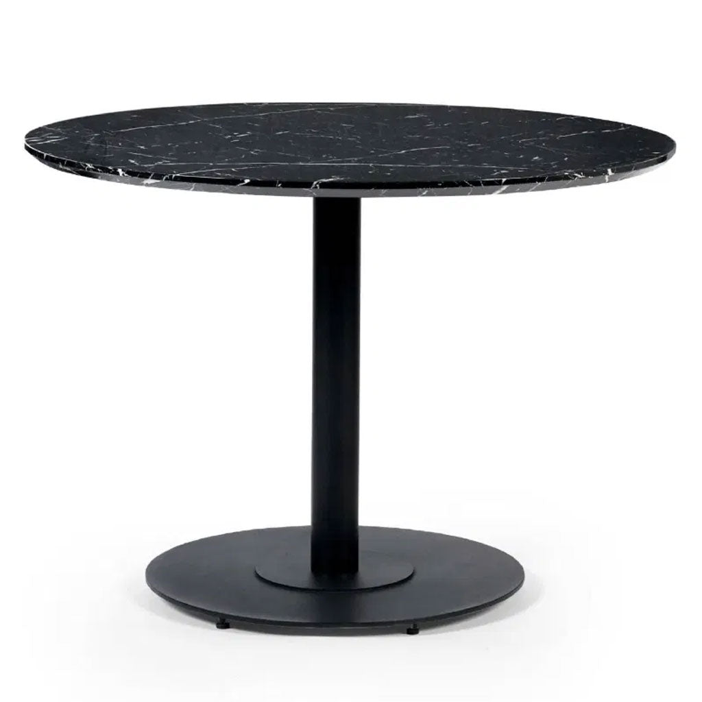 Wooden Dining Table 80cm Wide for 4 People Round - Luca