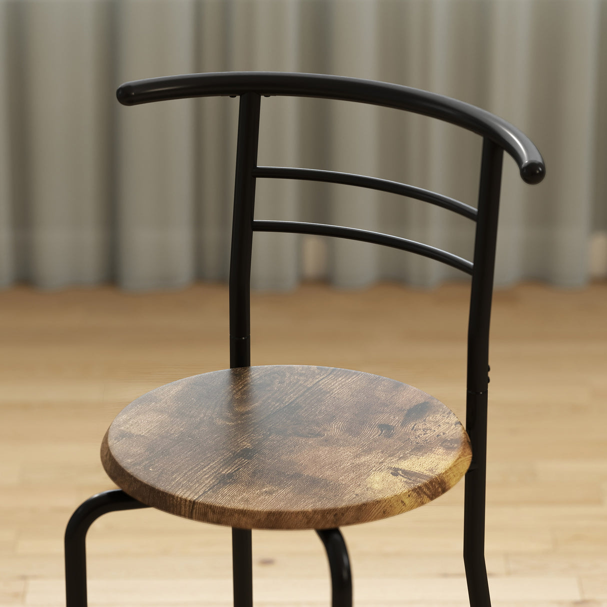 Wooden Dining Table 80cm Wide Rectangular With 2 Chairs - Velmora