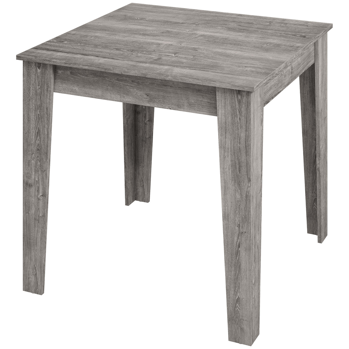 Wooden Dining Table 80cm Wide Square for 4 People - Velmora