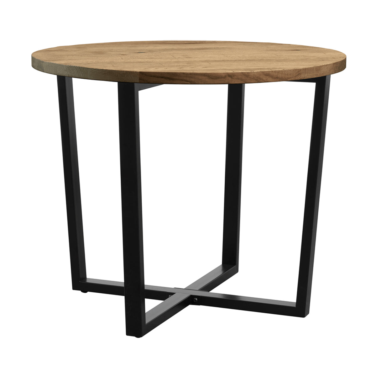 Wooden Dining Table 90cm Wide Round - Barnes