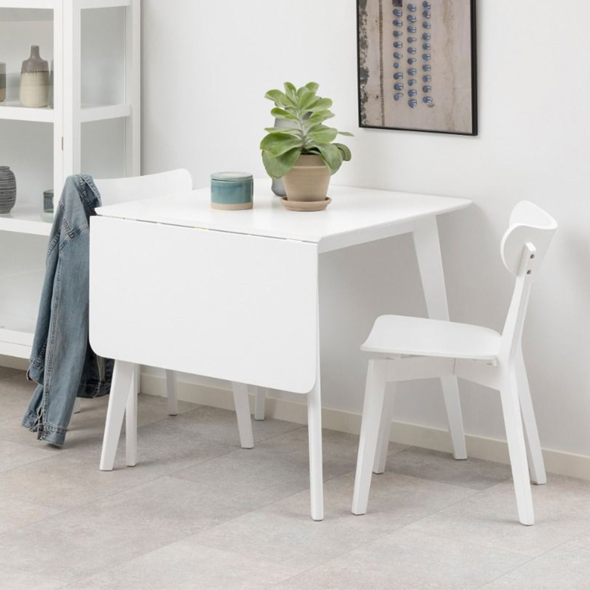 Wooden Dining Table Extending With 2 Roxby Dining Chairs - Roxby