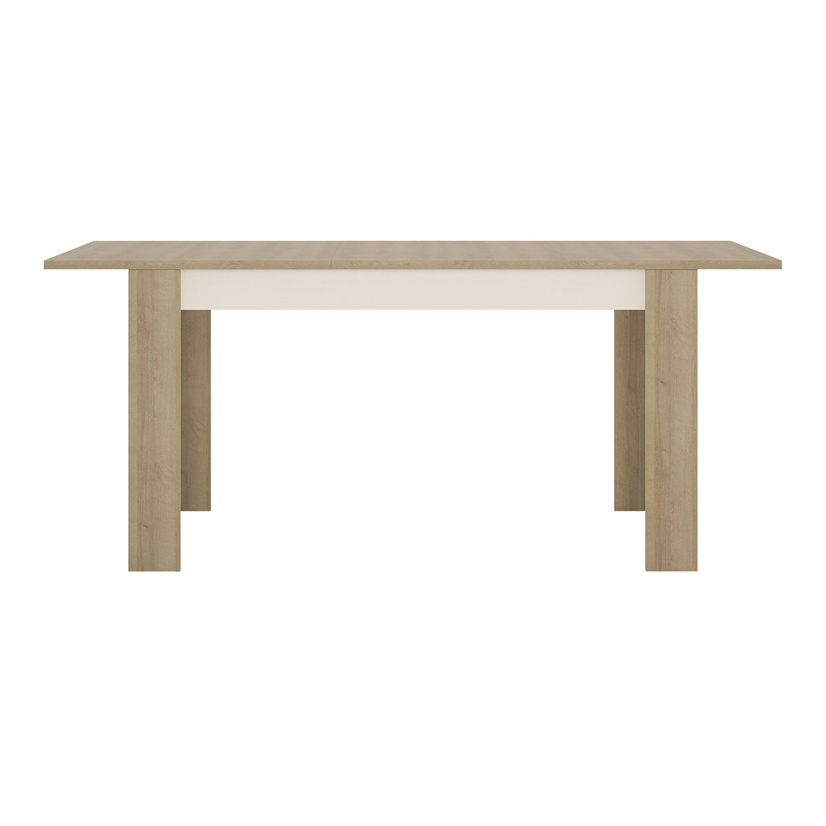 Wooden Dining Table for 4 to 6 People Medium Extending Rectangular - Lyon