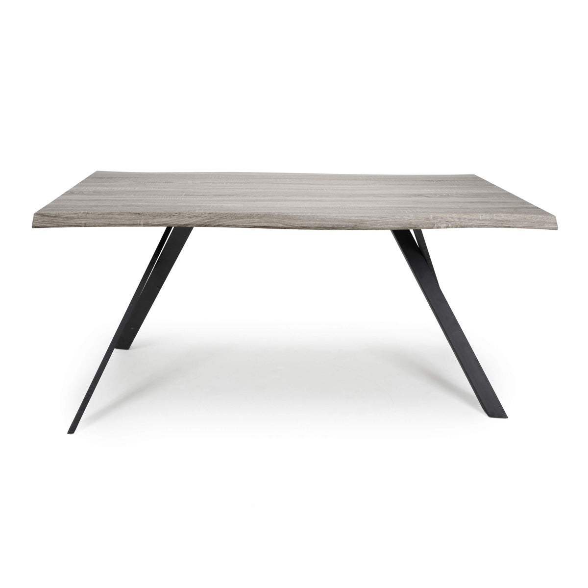 Wooden Dining Table for 4 People 160cm Wide Rectangular And Curved - Narvik