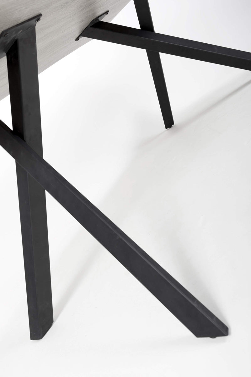 Wooden Dining Table for 4 People 160cm Wide Rectangular And Curved - Narvik