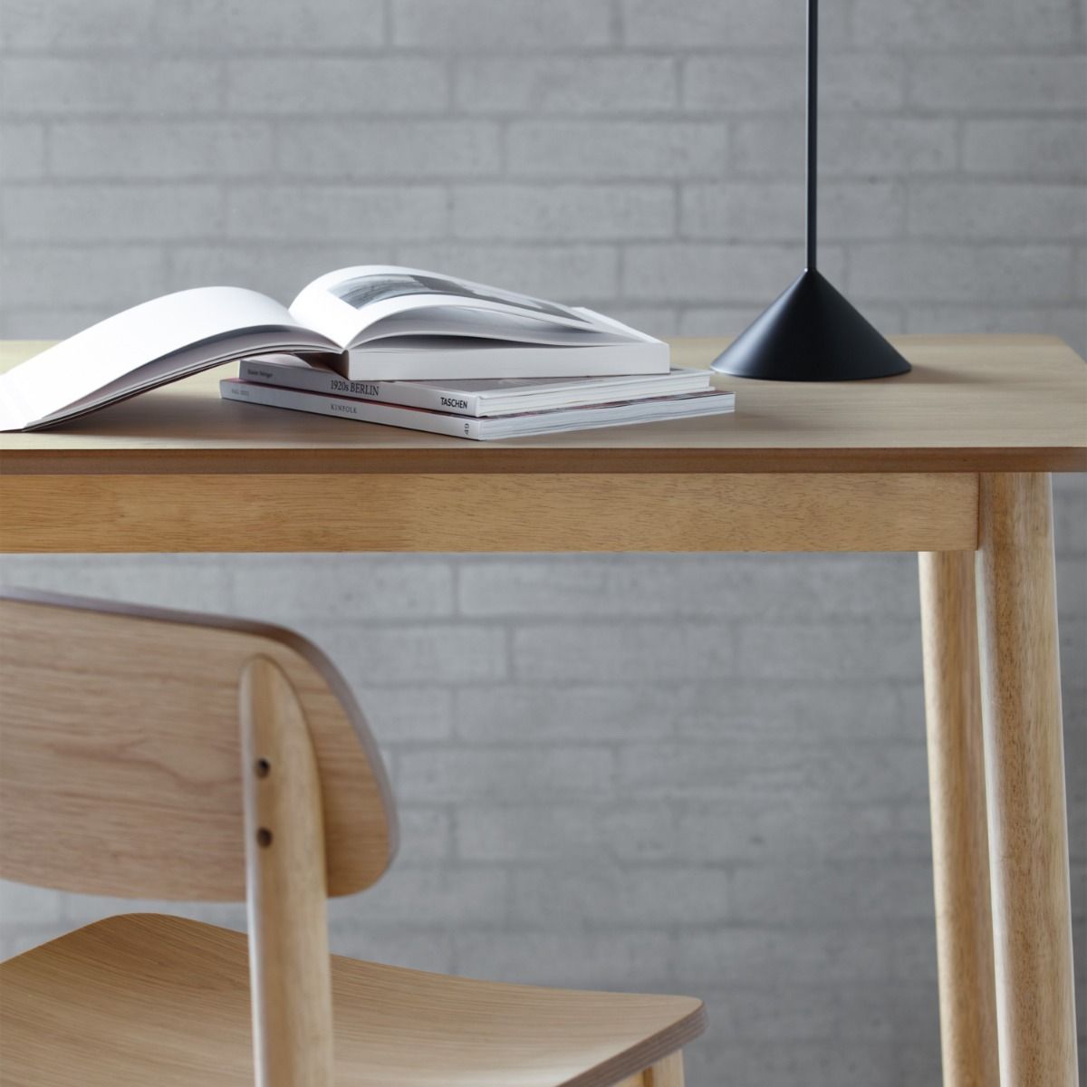 Wooden Dining Table for 4 People Rectangular - Barlow