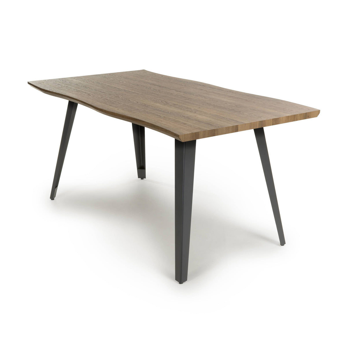 Wooden Dining Table for 4 People Rectangular And Curved - Nassau