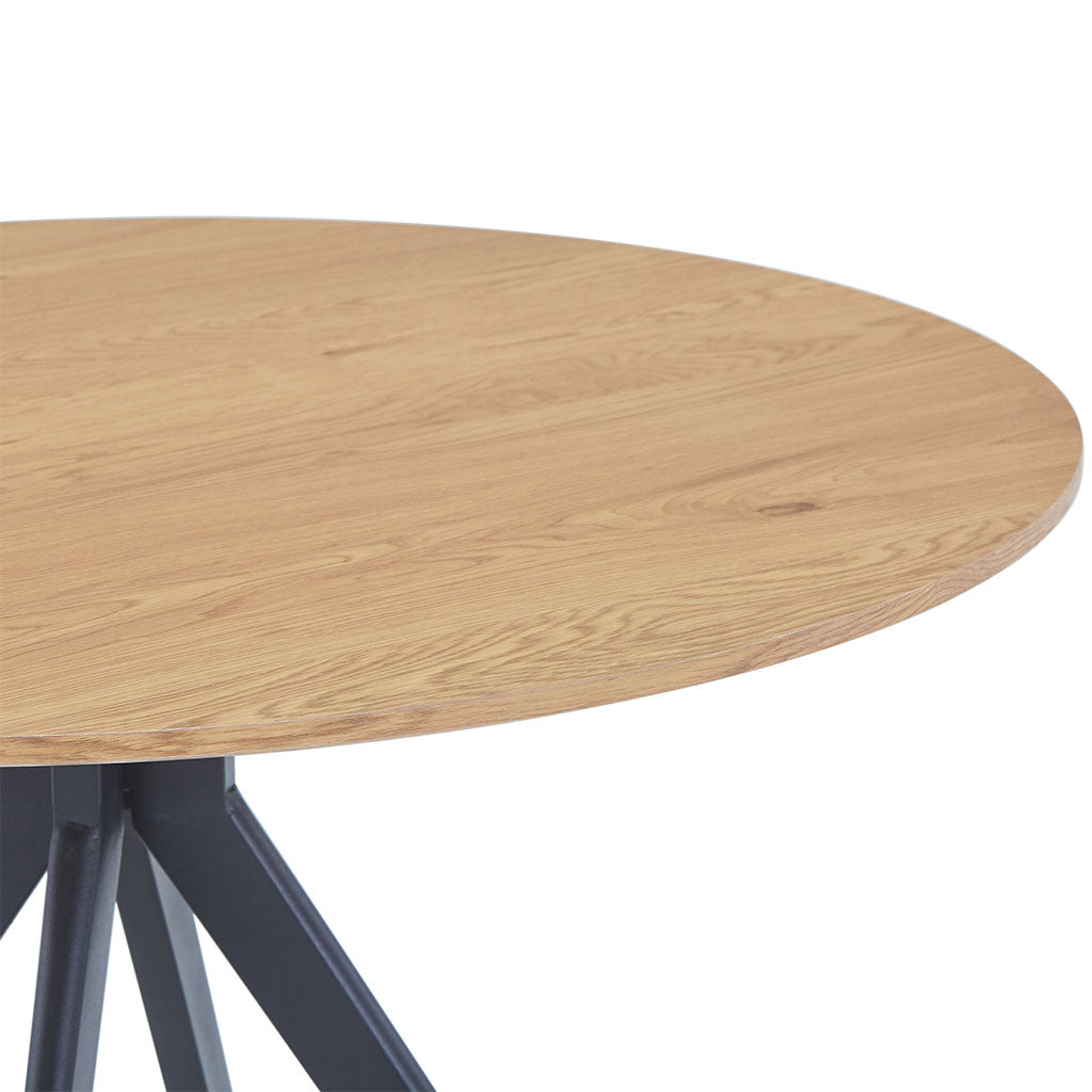 Wooden Dining Table for 4 People Round - Aspen