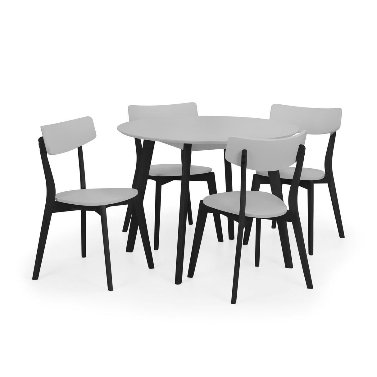 Wooden Dining Table for 4 People Round - Casa