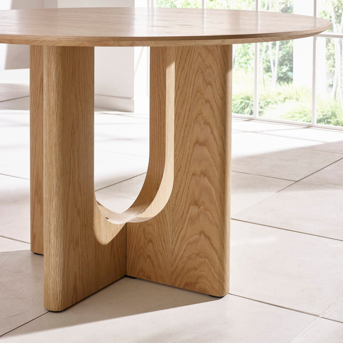 Wooden Dining Table for 4 People Round - Cellini