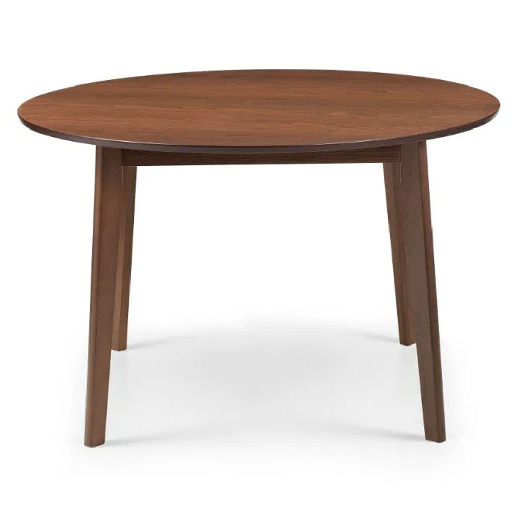 Wooden Dining Table for 4 People Round - Farringdon