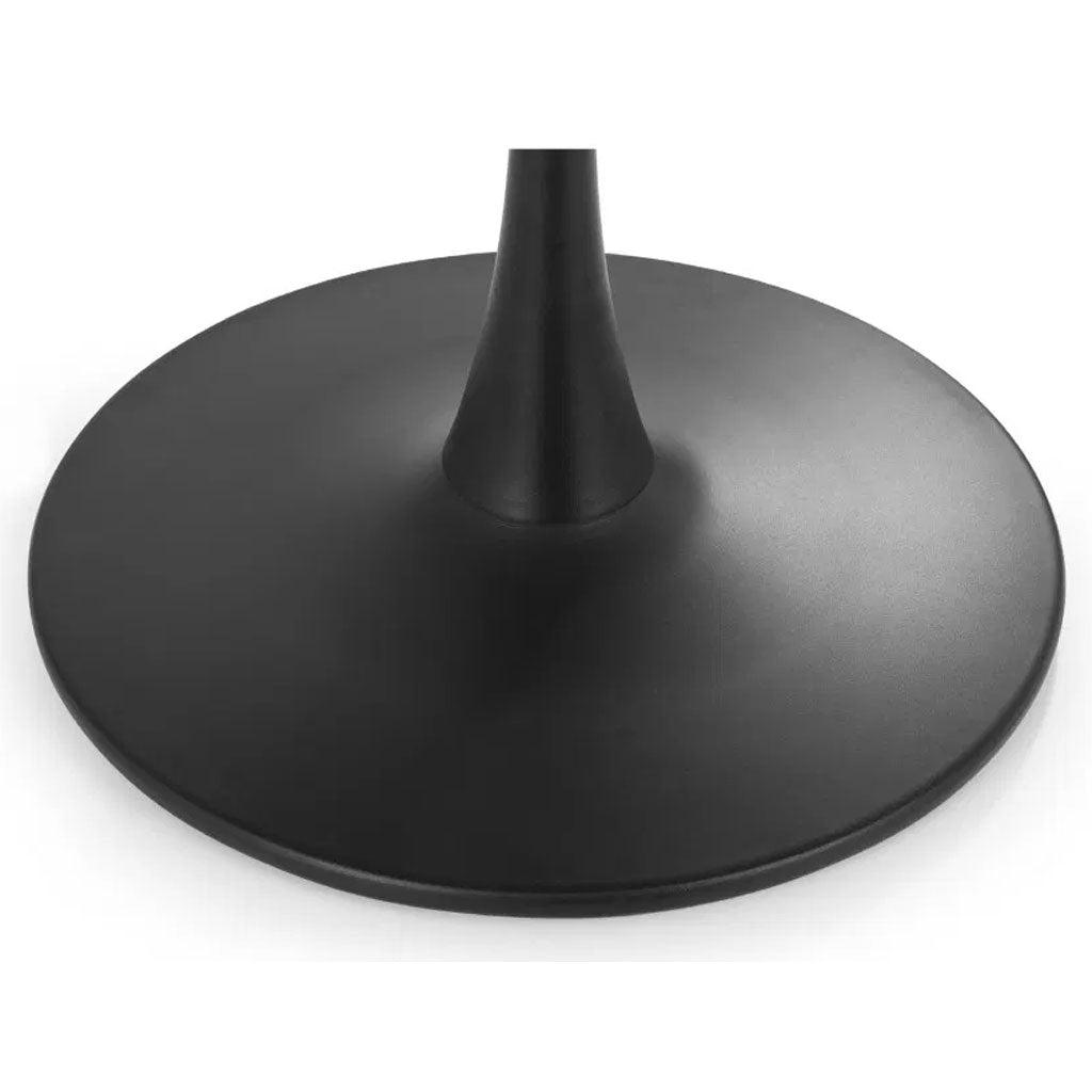 Wooden Dining Table for 4 People Round - Hockley