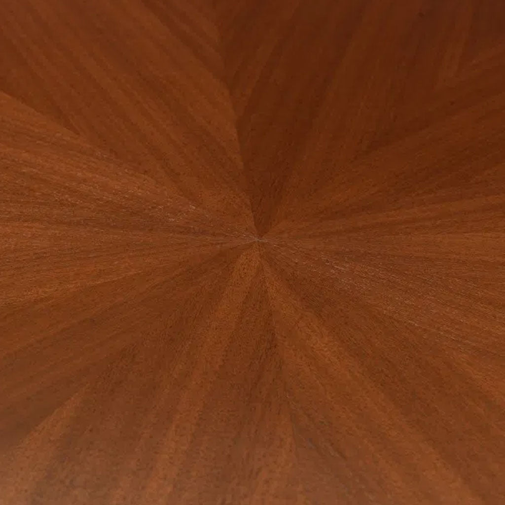 Wooden Dining Table for 4 People Round - Huxley