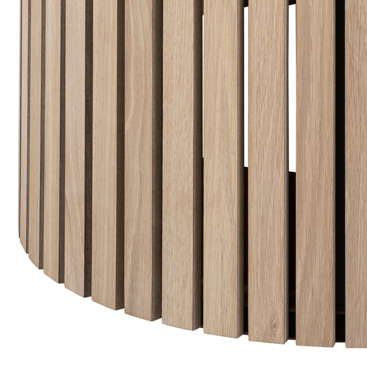 Wooden Dining Table for 4 People Round - Linley