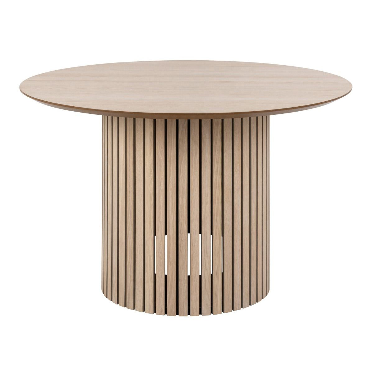 Wooden Dining Table for 4 People Round - Linley