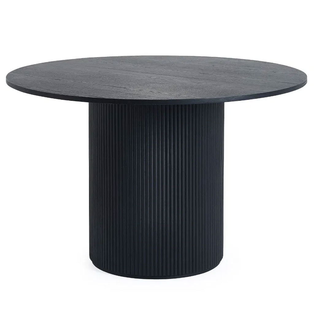 Wooden Dining Table for 4 People Round - Louis