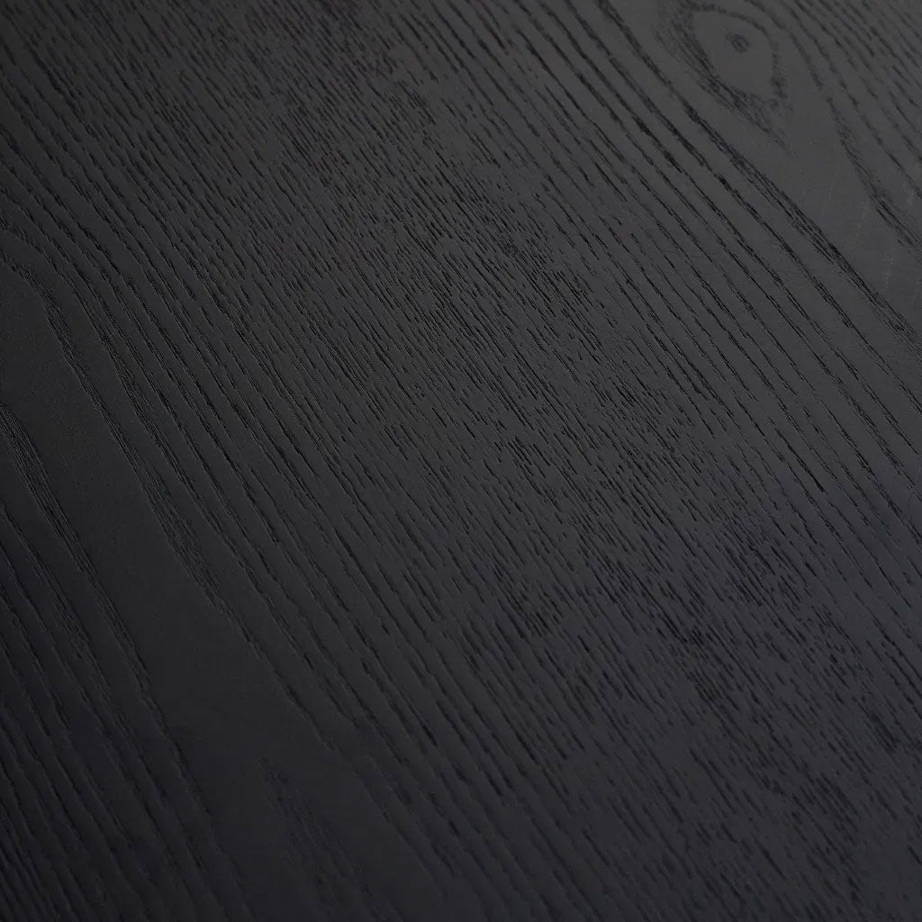 Wooden Dining Table for 4 People Round - Louis