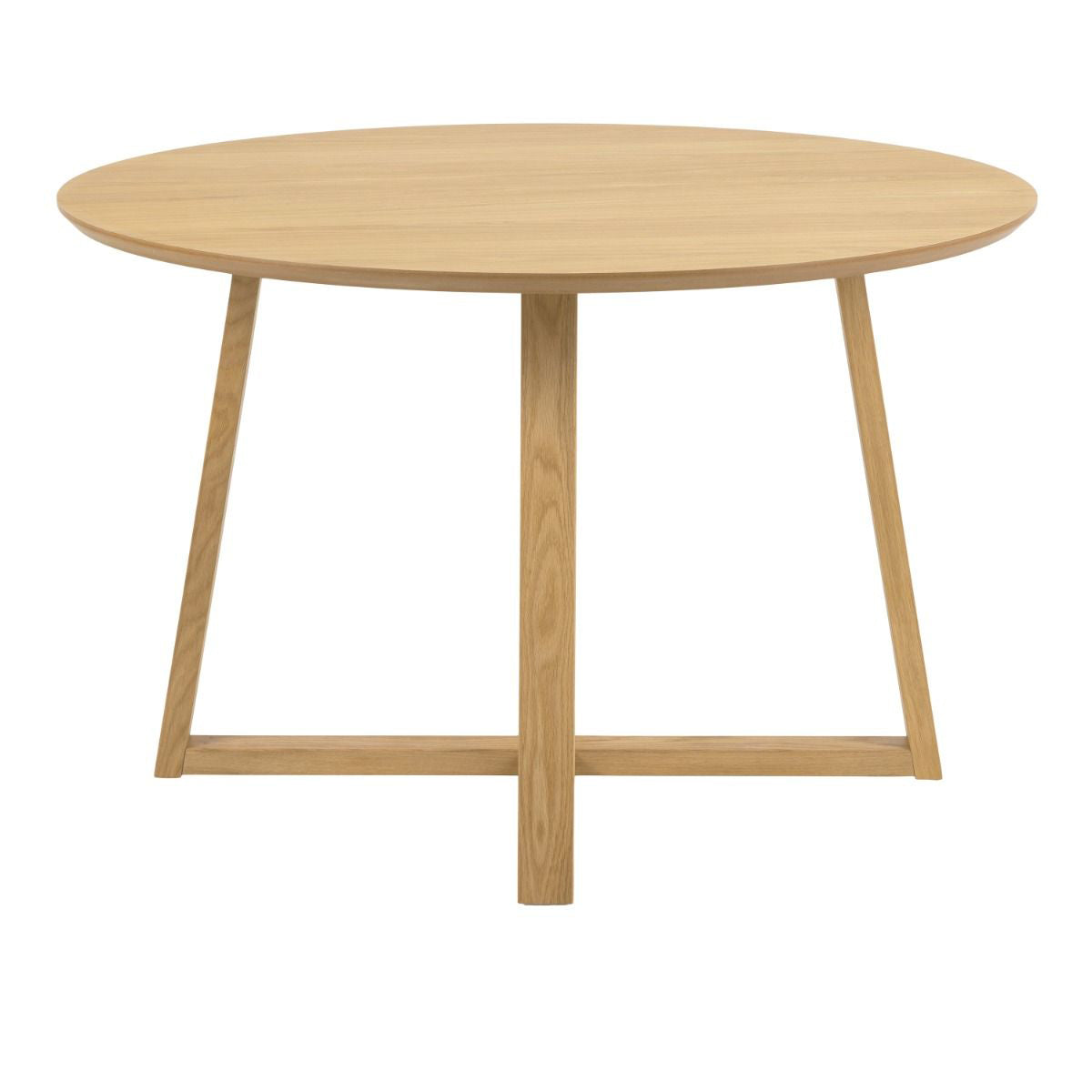 Wooden Dining Table for 4 People Round - Malika