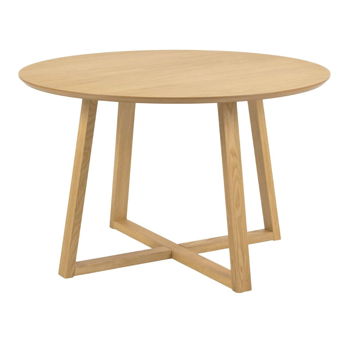 Wooden Dining Table for 4 People Round - Malika