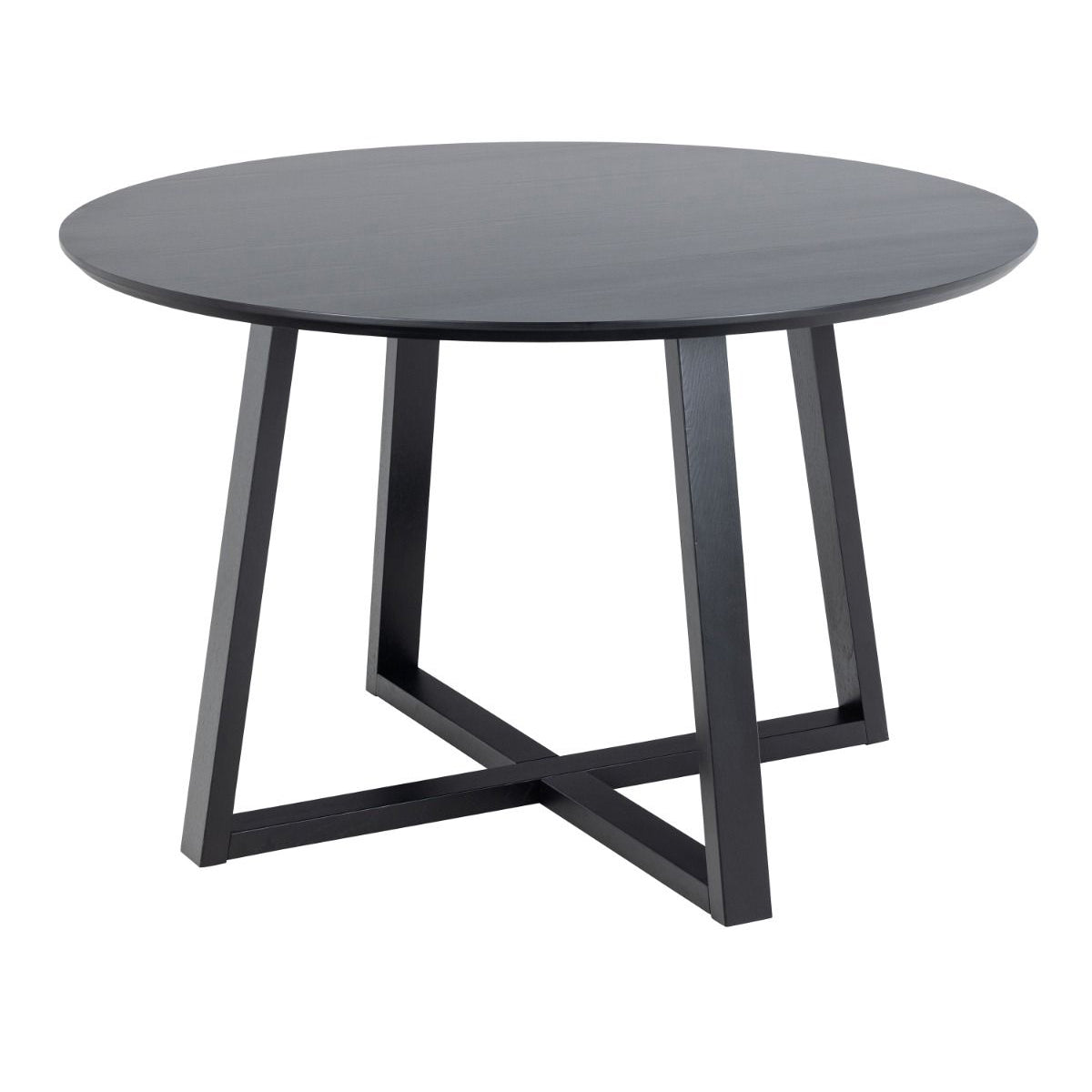 Wooden Dining Table for 4 People Round - Malika