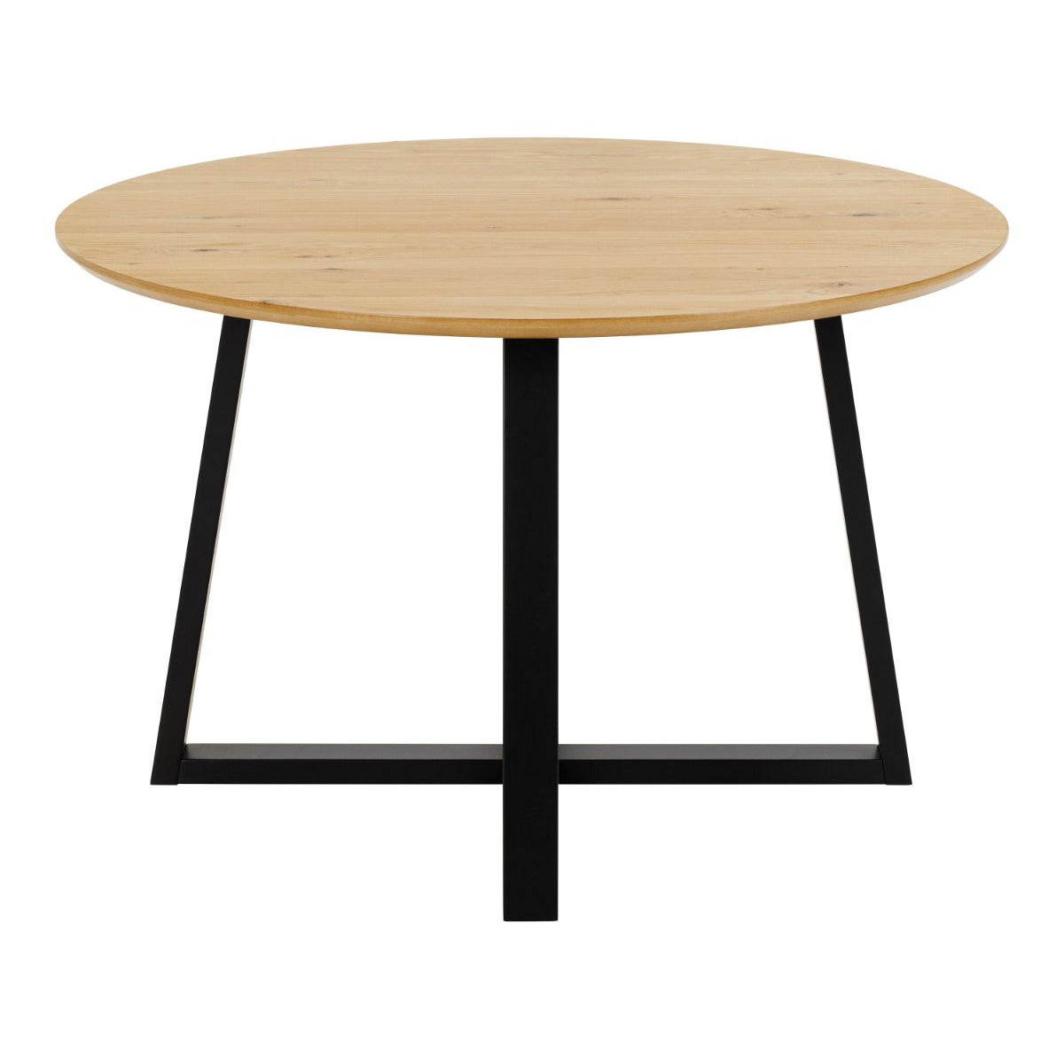 Wooden Dining Table for 4 People Round - Malika