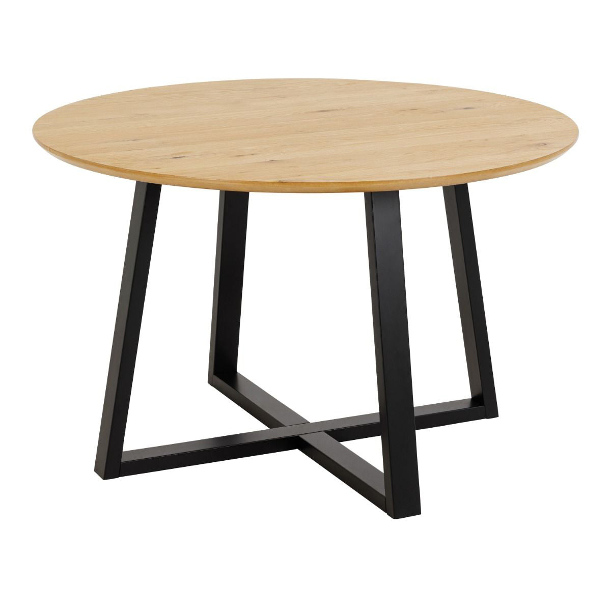 Wooden Dining Table for 4 People Round - Malika
