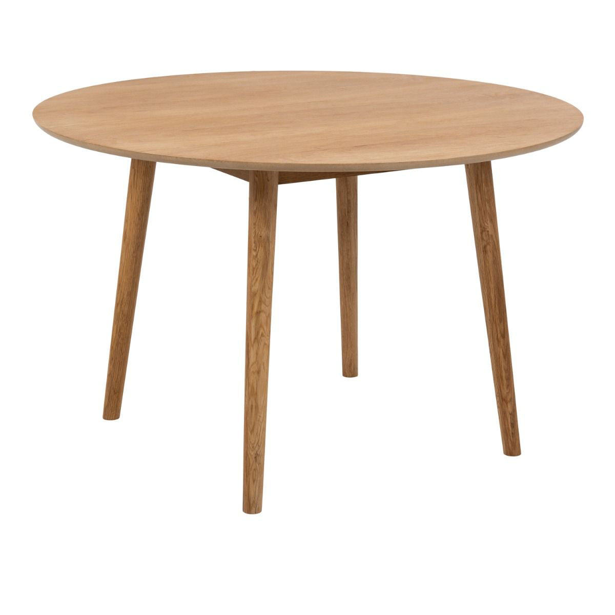 Wooden Dining Table for 4 People Round - Nagano