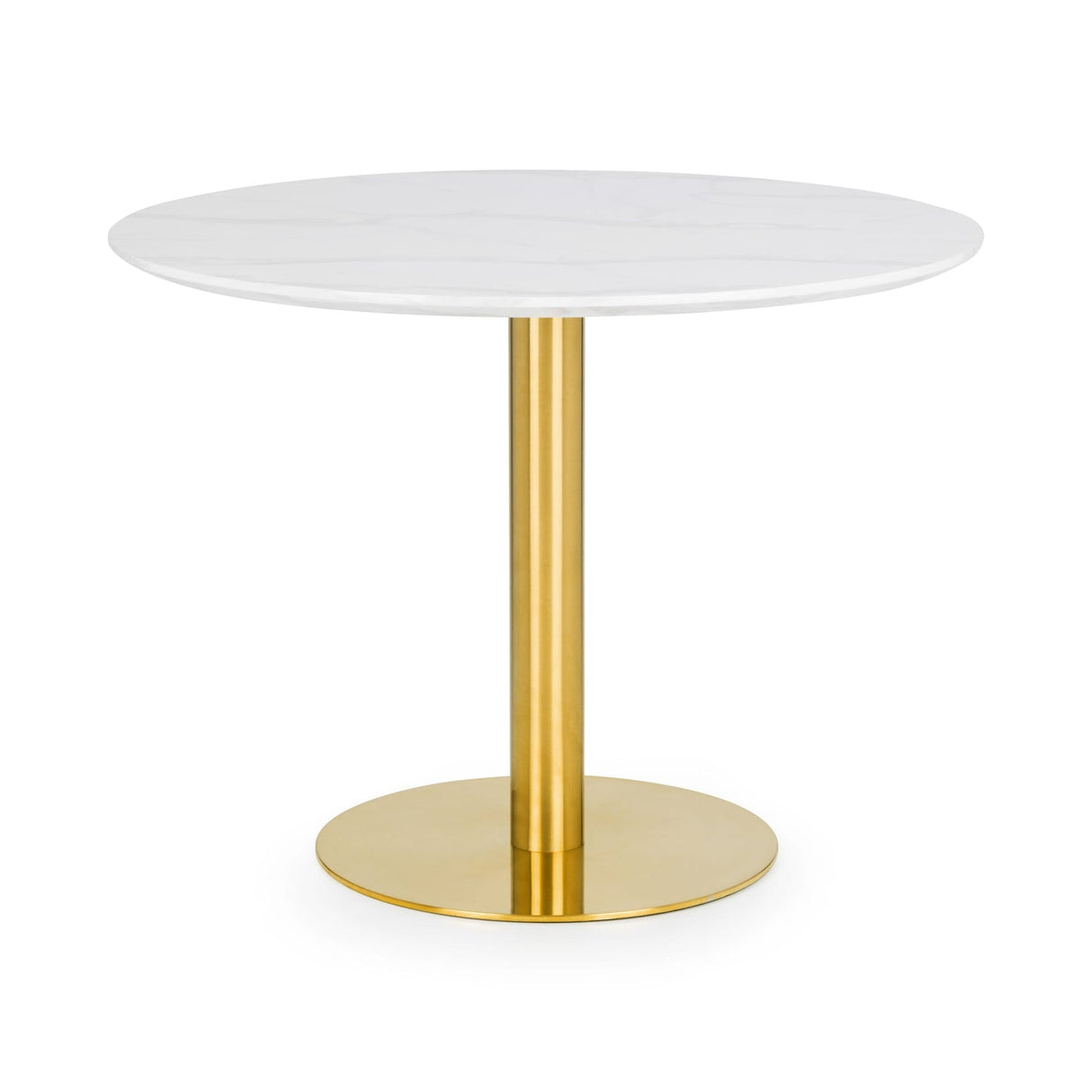 Wooden Dining Table for 4 People Round - Palermo