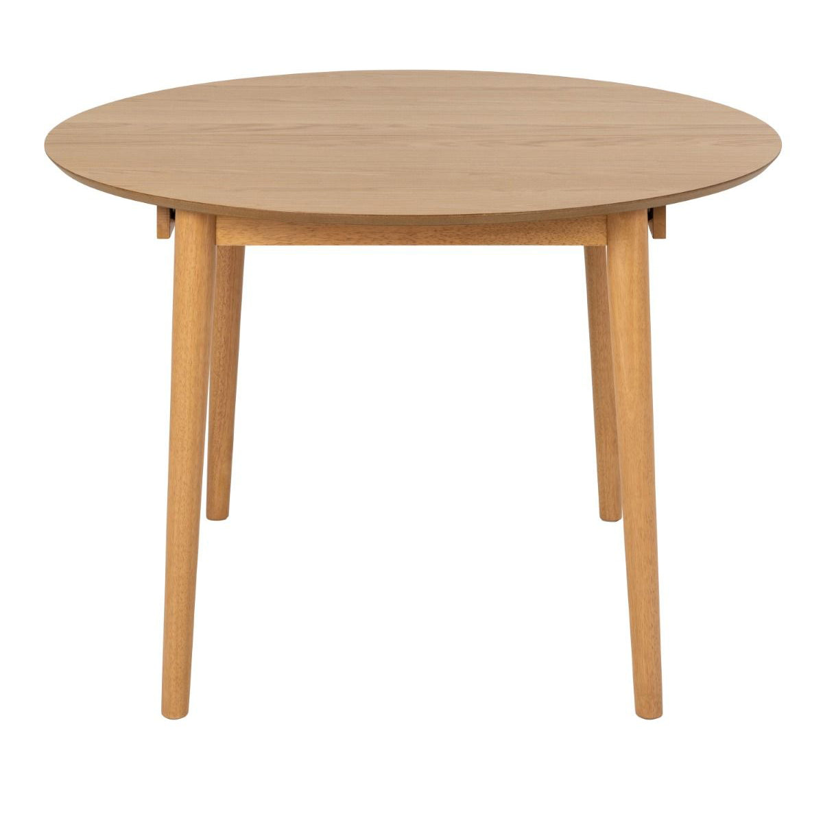 Wooden Dining Table for 4 to 6 People People Round Extending - Montreux