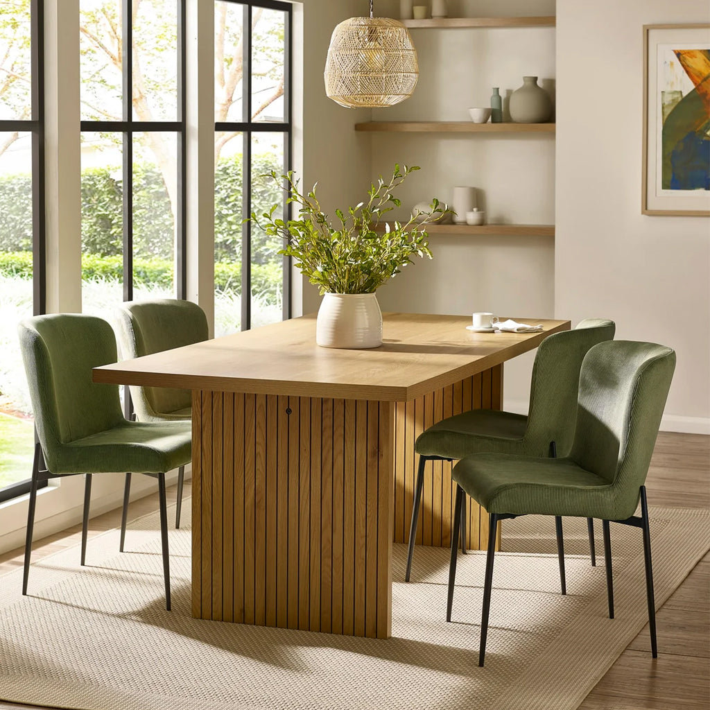 Wooden Dining Table for 4 to 6 People Rectangular - Arundel