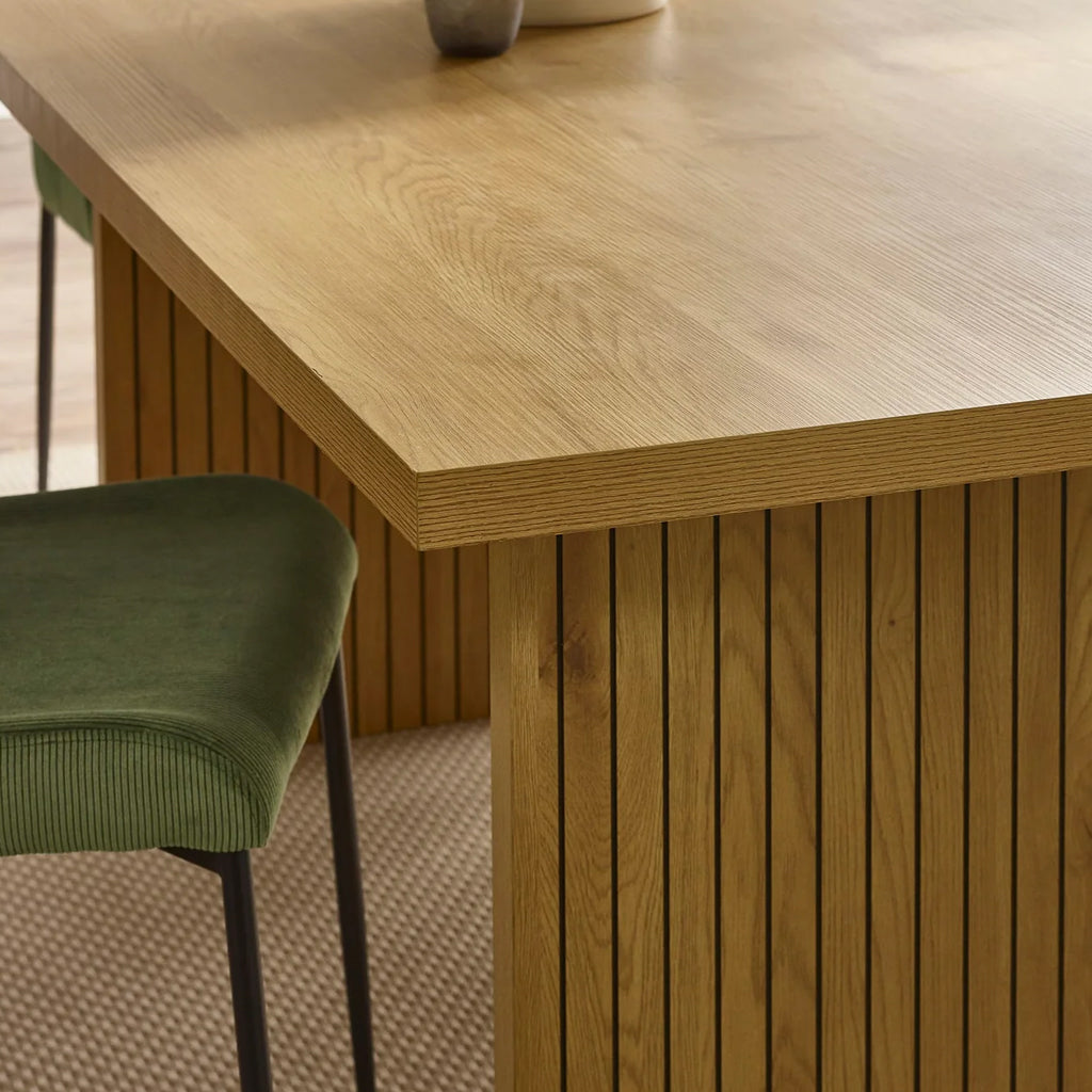 Wooden Dining Table for 4 to 6 People Rectangular - Arundel