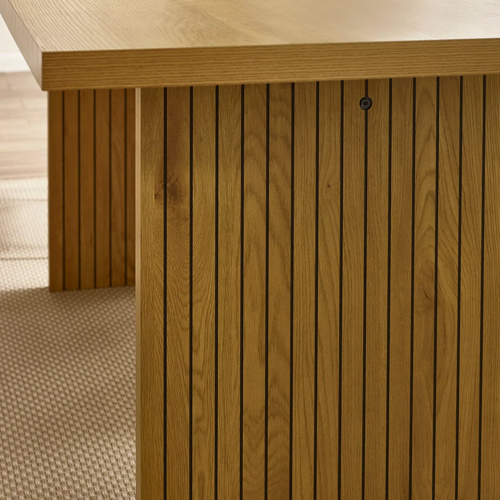 Wooden Dining Table for 4 to 6 People Rectangular - Arundel