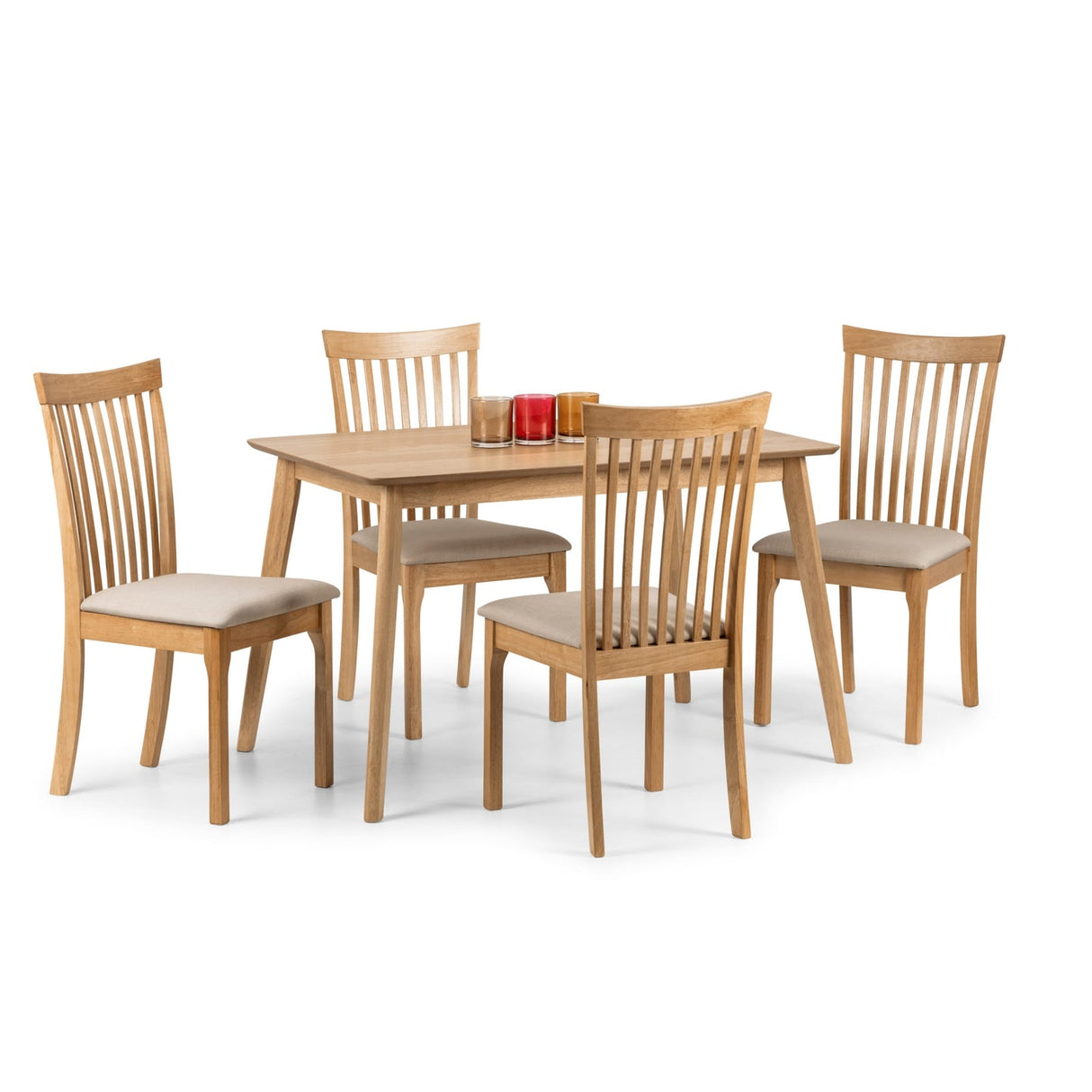 Wooden Dining Table for 4 to 6 People Rectangular - Boden