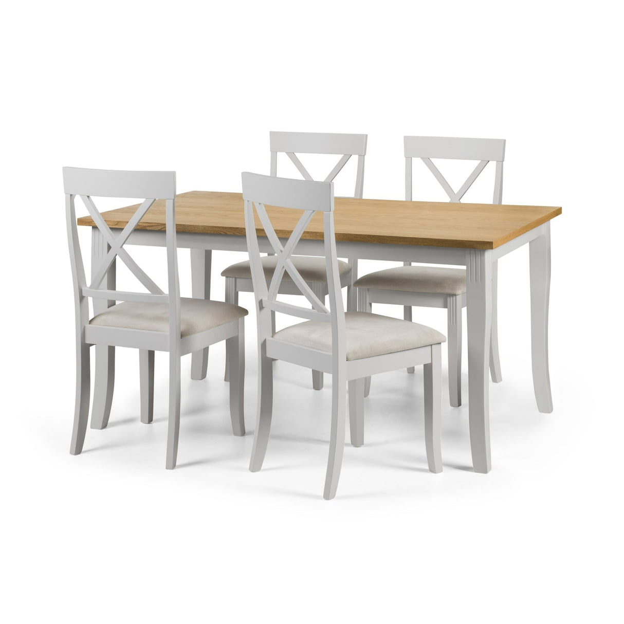Wooden Dining Table for 4 to 6 People Rectangular - Davenport
