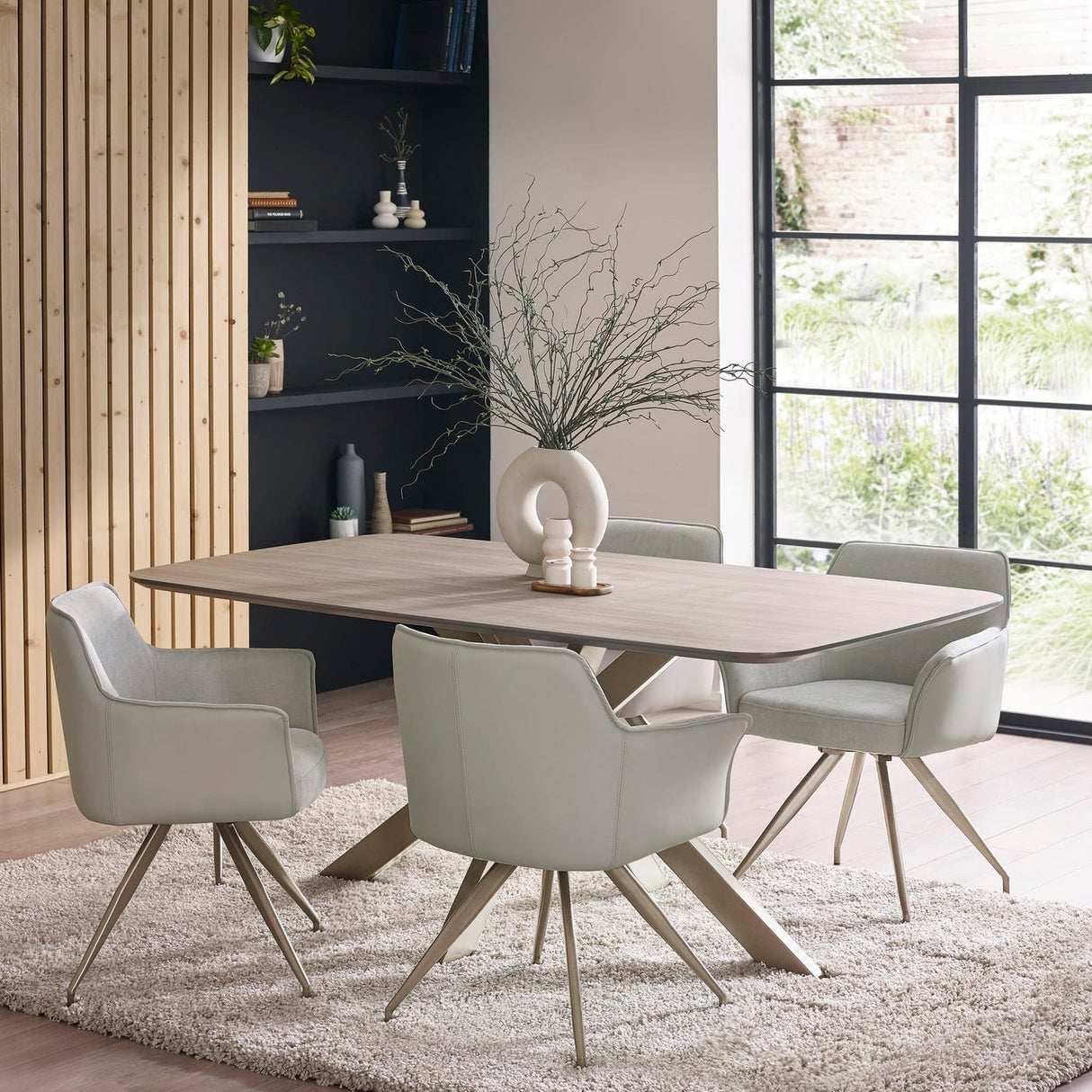 Wooden Dining Table for 6 People - Noah