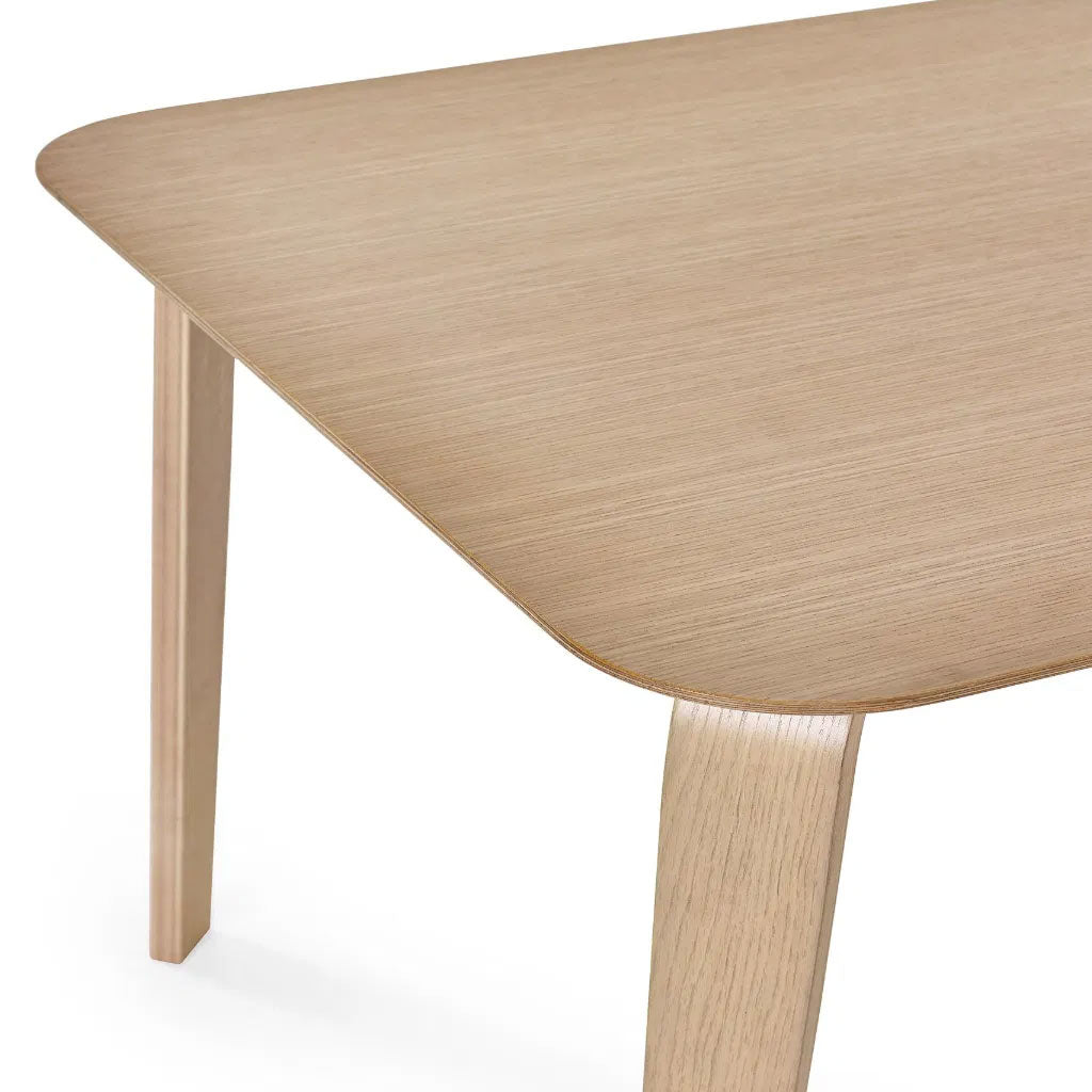 Wooden Dining Table for 6 People Rectangular - Kaito