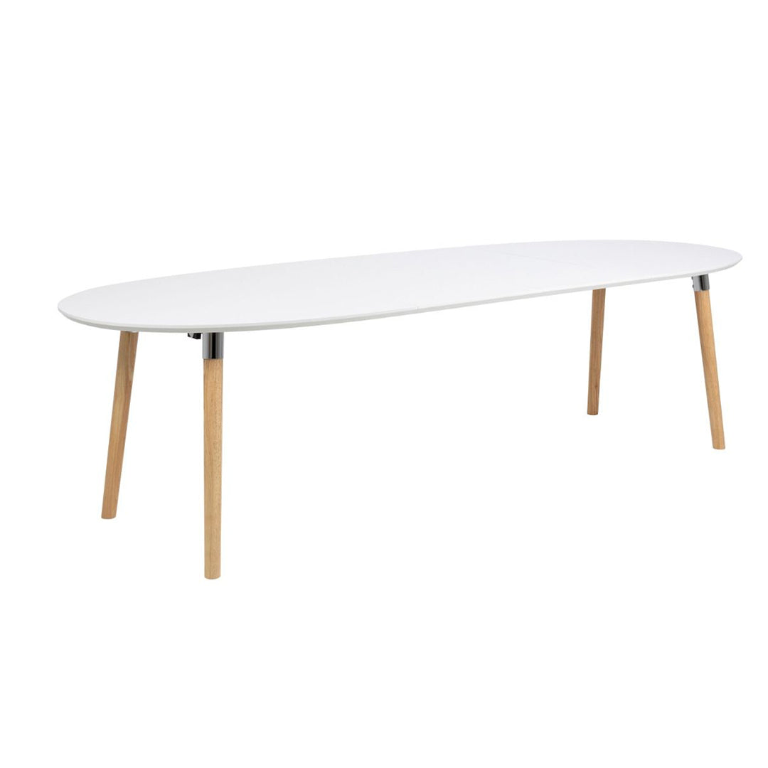Wooden Dining Table for 8 People Oval - Belina