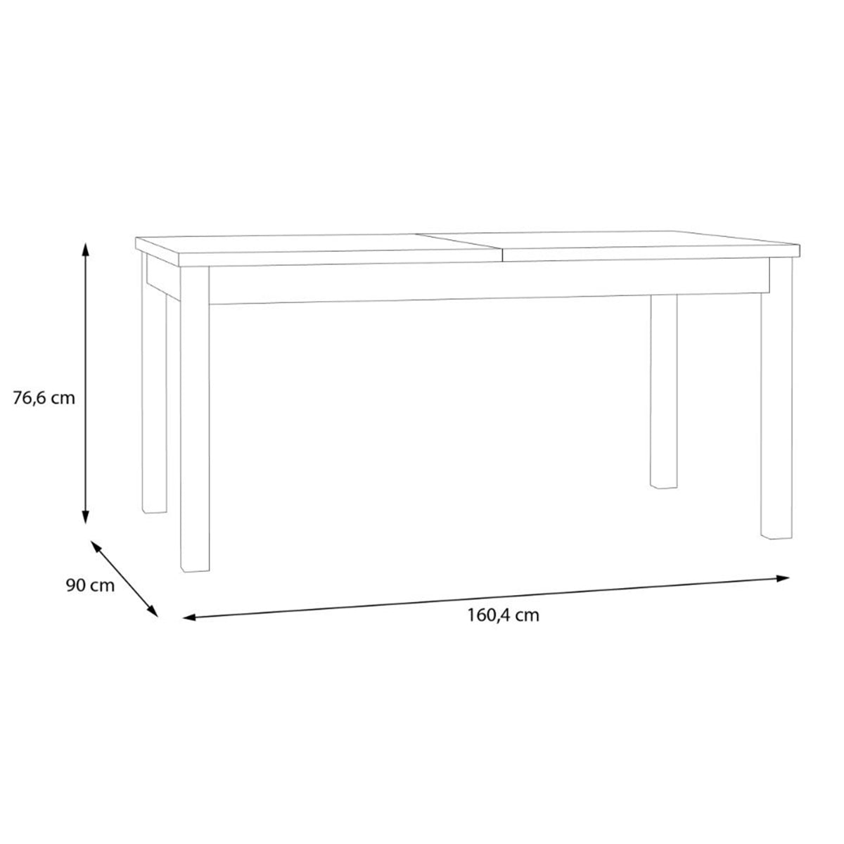 Wooden Dining Table for 8 People Rectangular - Wensley