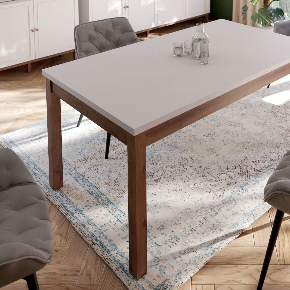 Wooden Dining Table for 8 People Rectangular - Wensley