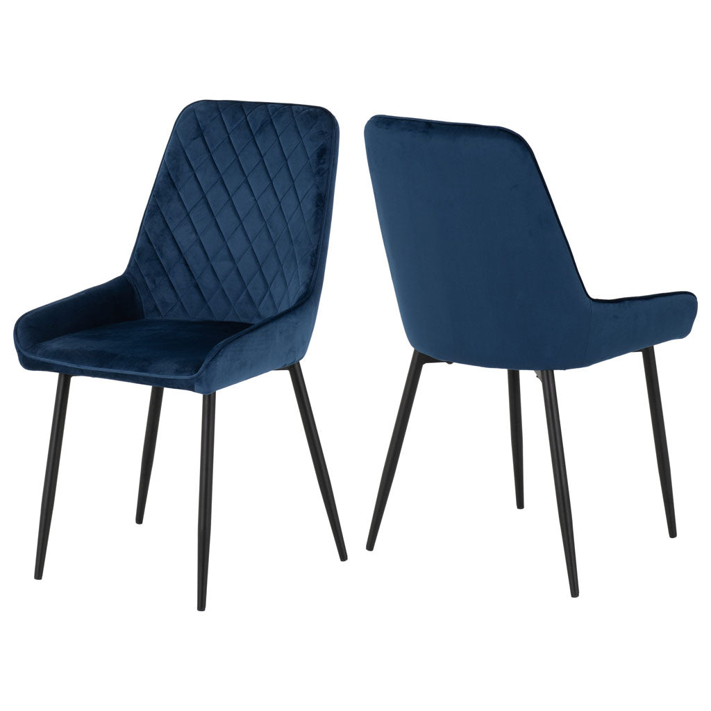 Wooden Dining Table With 6 Avery Dining Chairs - Hamilton