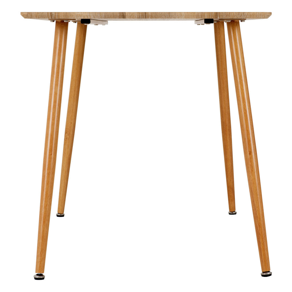 Wooden Dining Table for 4 People Rectangular - Barley
