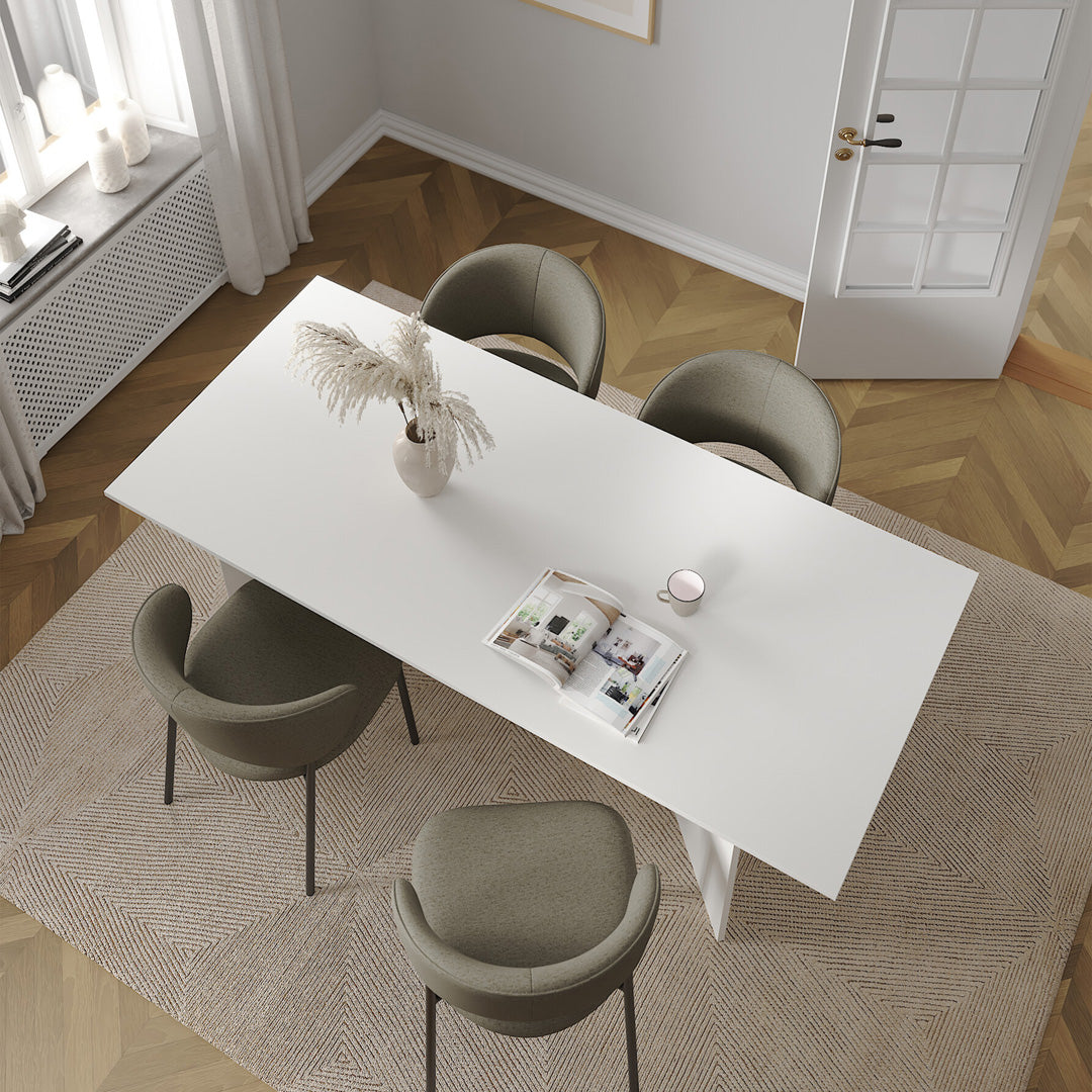 Wooden Dining Table in Rectangular for 4 People - Family