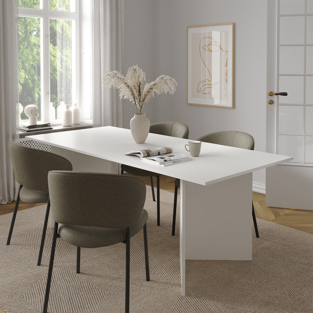 Wooden Dining Table in Rectangular for 4 People - Family