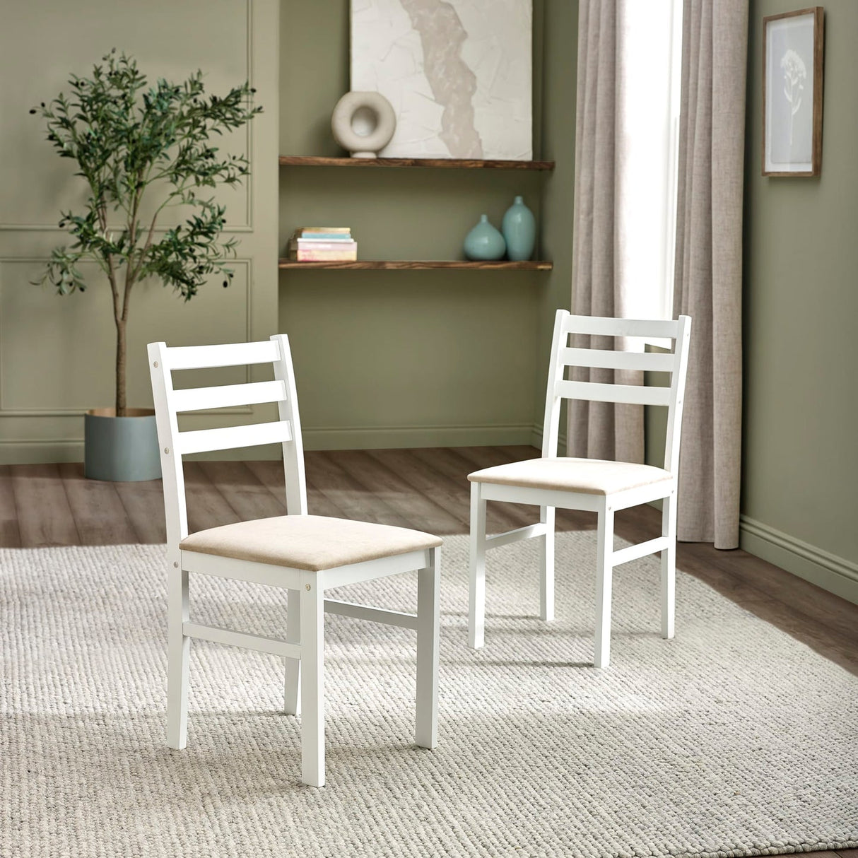 Wooden Dining Table Rectangular With 4 Chairs - Keats