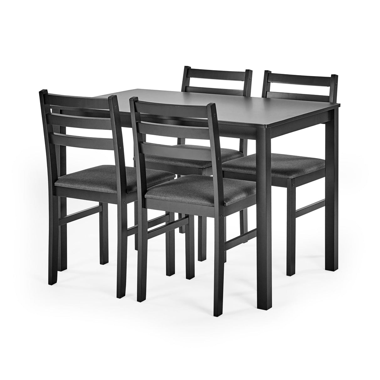 Wooden Dining Table Rectangular With 4 Chairs - Keats