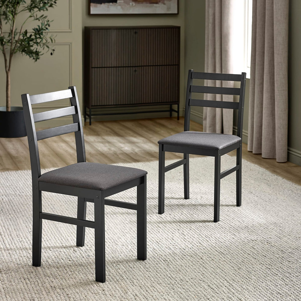 Wooden Dining Table Rectangular With 4 Chairs - Keats